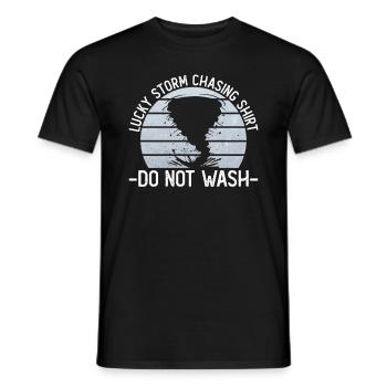 Météorologue tempête Météo Climat Prévisions météo - T-shirt homme - noir - Devant - AI Model Male 178 light (178cm)