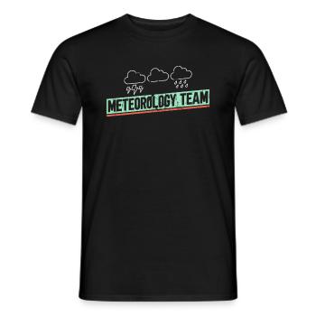 Meteorologe Wetter Klima Wettervorhersage - Männer T-Shirt - Schwarz - Vorne - AI Model Male 178 light (178cm)