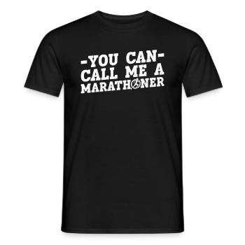 Marathon Runner Marathon Training Jogging Running - Men's T-Shirt - black - Front - AI Model Male 178 light (178cm)