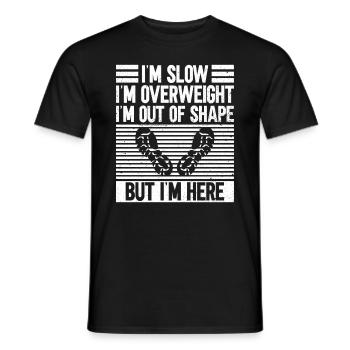 Marathon Runner Marathon Training Jogging Running - Men's T-Shirt - black - Front - AI Model Male 178 light (178cm)