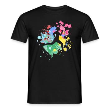 Marathon Runner Marathon Training Jogging Running - Men's T-Shirt - black - Front - AI Model Male 178 light (178cm)