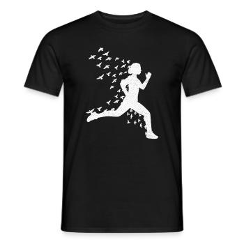 Marathon Runner Marathon Training Jogging Running - Men's T-Shirt - black - Front - AI Model Male 178 light (178cm)