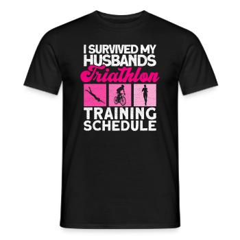 Triathlon Entraînement Femmes Triathlète Cadeau - T-shirt homme - noir - Devant - AI Model Male 178 light (178cm)