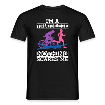 Triathlon Training Triathlet Frauen Mama - Männer T-Shirt - Schwarz - Vorne - AI Model Male 178 light (178cm)