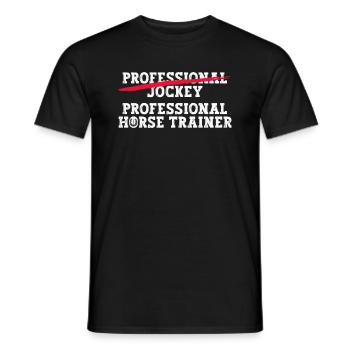 Pferdetrainer Reiten Pferd Reitlehrer Reiter - Männer T-Shirt - Schwarz - Vorne - AI Model Male 178 light (178cm)