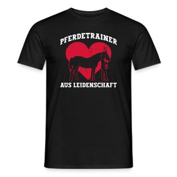 Pferdetrainer Aus Leidenschaft - Pferdetrainer - Männer T-Shirt - Schwarz - Vorne - AI Model Male 178 light (178cm)