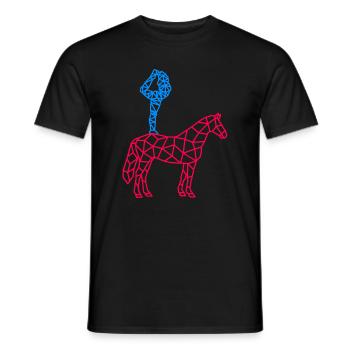 Voltigieren Pferd Reiterin Voltigierer - Männer T-Shirt - Schwarz - Vorne - AI Model Male 178 light (178cm)