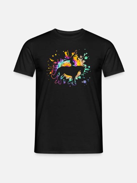 Voltigieren Pferd Reiterin Voltigierer - Männer T-Shirt - Schwarz