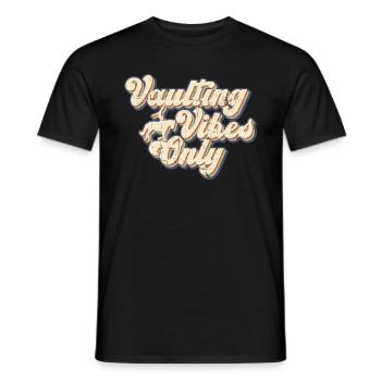 Vaulting Vibes Only - cheval de saut - T-shirt homme - noir - Devant - AI Model Male 178 light (178cm)