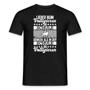 Voltige sport équestre Voltige sport équestre - T-shirt homme - noir - Devant - AI Model Male 178 light (178cm)