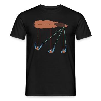 Chevaux de voltige équestre - T-shirt homme - noir - Devant - AI Model Male 178 light (178cm)