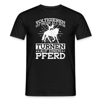 Vaulting equestrian sport Vaulting equestrian sport - Men's T-Shirt - black - Front - AI Model Male 178 light (178cm)