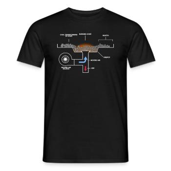 Schmied Schmiede Amboss Metallbauer Metall - Männer T-Shirt - Schwarz - Vorne - AI Model Male 178 light (178cm)