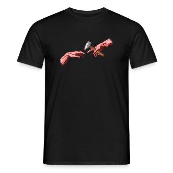 Schmied Schmiede Amboss Metallbauer Metall - Männer T-Shirt - Schwarz - Vorne - AI Model Male 178 light (178cm)