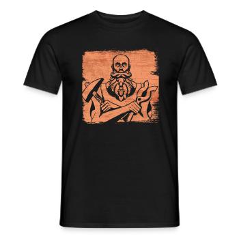 Schmied Schmiede Amboss Metallbauer Metall - Männer T-Shirt - Schwarz - Vorne - AI Model Male 178 light (178cm)