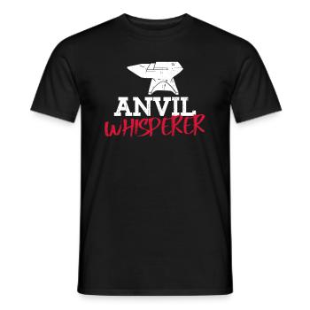 Ambossflüsterer - Schmied Schmiede Metall - Männer T-Shirt - Schwarz - Vorne - AI Model Male 178 light (178cm)
