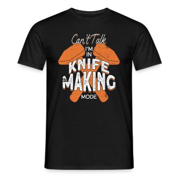 Blacksmith forge anvil metal worker funny saying - Men's T-Shirt - black - Front - AI Model Male 178 light (178cm)