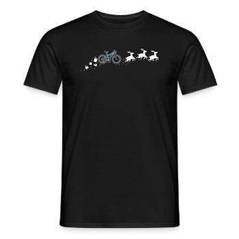 Speedbike Santa Christmas Sleigh - Drôle - T-shirt homme - noir - Devant - AI Model Male 178 light (178cm)