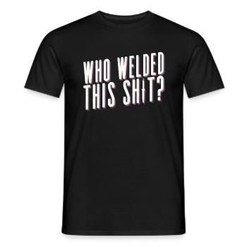 Schweißer Schweißen Handwerker Metallbauer - Männer T-Shirt - Schwarz - Vorne - AI Model Male 178 light (178cm)