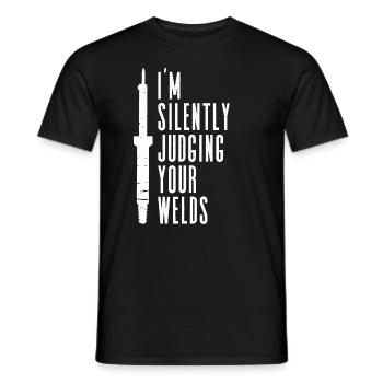 Schweißer Schweißen Handwerker Metallbauer - Männer T-Shirt - Schwarz - Vorne - AI Model Male 178 light (178cm)