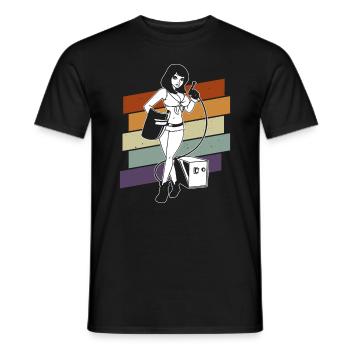 Soudeur Mme Soudeur Artisan Métallurgiste - T-shirt homme - noir - Devant - AI Model Male 178 light (178cm)