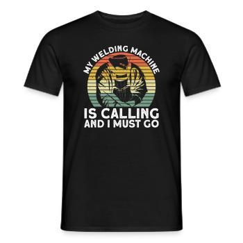 Schweißer Schweißen Handwerker Metallbauer - Männer T-Shirt - Schwarz - Vorne - AI Model Male 178 light (178cm)