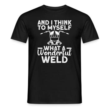 Schweißer Schweißen Handwerker Metallbauer - Männer T-Shirt - Schwarz - Vorne - AI Model Male 178 light (178cm)