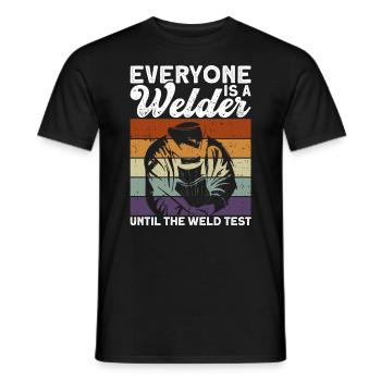 Schweißer Schweißen Handwerker Metallbauer - Männer T-Shirt - Schwarz - Vorne - AI Model Male 178 light (178cm)