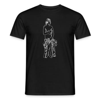 Aphrodite Greek mythology Greek god - Men's T-Shirt - black - Front - AI Model Male 178 light (178cm)
