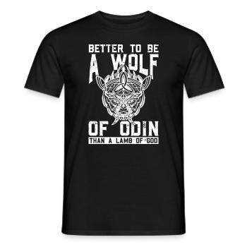 Nordische Mythologie Odin Wikinger Nordisch Gott - Männer T-Shirt - Schwarz - Vorne - AI Model Male 178 light (178cm)