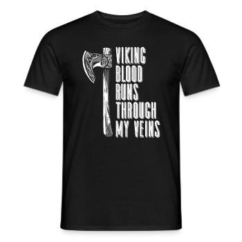 Nordische Mythologie Odin Wikinger Nordisch Gott - Männer T-Shirt - Schwarz - Vorne - AI Model Male 178 light (178cm)