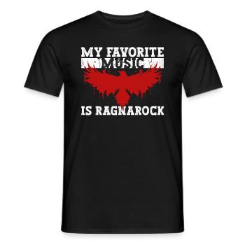 Ma musique préférée Ragnarock Nordic Viking - T-shirt homme - noir - Devant - AI Model Male 178 light (178cm)