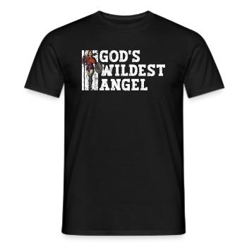 God's Wildest Angel - Norse Mythology - Men's T-Shirt - black - Front - AI Model Male 178 light (178cm)