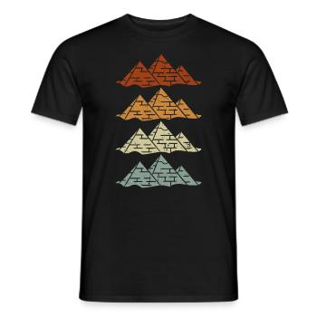 Pyramide Mythologie égyptienne Egypte ancienne - T-shirt homme - noir - Devant - AI Model Male 178 light (178cm)