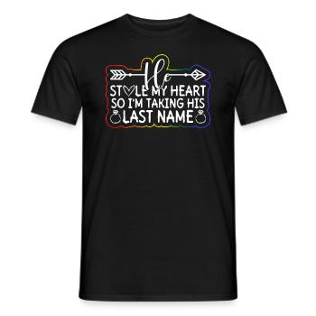Gay Groom Gay Wedding Gay - Men's T-Shirt - black - Front - AI Model Male 178 light (178cm)