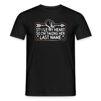 Lesbian Wedding Lesbian Gay Transsexual - Men's T-Shirt - black - Front - AI Model Male 178 light (178cm)