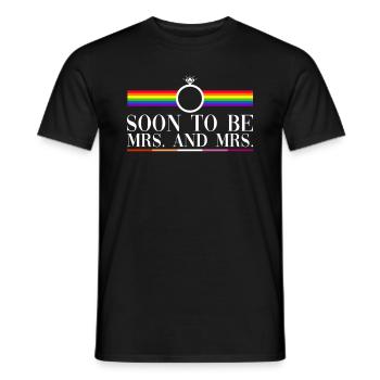 Lesbian Wedding Lesbian Gay Transsexual - Men's T-Shirt - black - Front - AI Model Male 178 light (178cm)