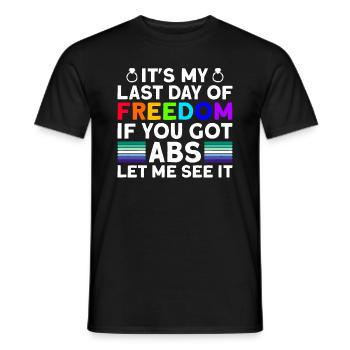 Gay Groom Gay Wedding Gay - Men's T-Shirt - black - Front - AI Model Male 178 light (178cm)