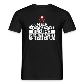 Scheidungsparty Scheidung Ex Frau Geschieden - Männer T-Shirt - Schwarz - Vorne - AI Model Male 178 light (178cm)