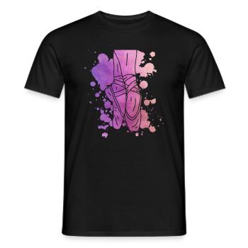 Aquarelles de ballerine - Danseuse de ballet - T-shirt homme - noir - Devant - AI Model Male 178 light (178cm)