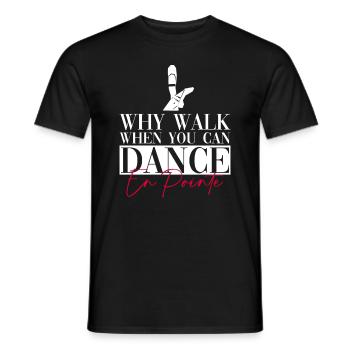 Ballet Dancer Ballerina Dancing Funny Ballet - Men's T-Shirt - black - Front - AI Model Male 178 light (178cm)
