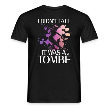 I didn't fall, it was a tombé ballet - Men's T-Shirt - black - Front - AI Model Male 178 light (178cm)