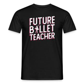 Futur professeur de ballet Ballet Ballet danseur - T-shirt homme - noir - Devant - AI Model Male 178 light (178cm)