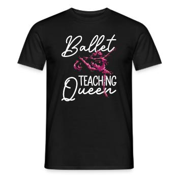 Professeur de ballet - Ballet danseur ballet - T-shirt homme - noir - Devant - AI Model Male 178 light (178cm)