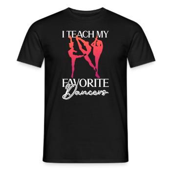 J’enseigne à mes danseurs préférés - ballet - T-shirt homme - noir - Devant - AI Model Male 178 light (178cm)