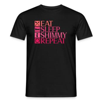 Danse du ventre Danseuse du ventre Danse Danseur Cadeau - T-shirt homme - noir - Devant - AI Model Male 178 light (178cm)