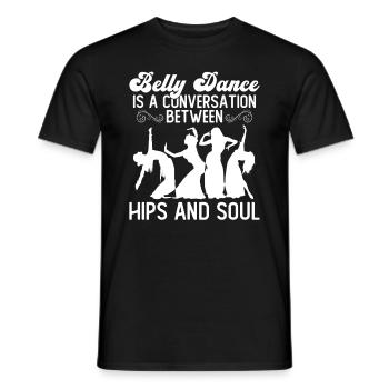 Danse du ventre Danseuse du ventre Danse Danseur Cadeau - T-shirt homme - noir - Devant - AI Model Male 178 light (178cm)