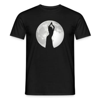 Danse du ventre Danseuse du ventre Danse de la Lune Cadeau - T-shirt homme - noir - Devant - AI Model Male 178 light (178cm)