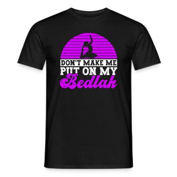 Danse du ventre Danseur du ventre Bedlah Dancer Cadeau - T-shirt homme - noir - Devant - AI Model Male 178 light (178cm)