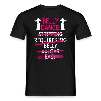 Danse du ventre Danseuse du ventre Danse Danseur Cadeau - T-shirt homme - noir - Devant - AI Model Male 178 light (178cm)